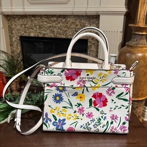 Kate Spade Staci Garden Bouquet Medium Satchel.